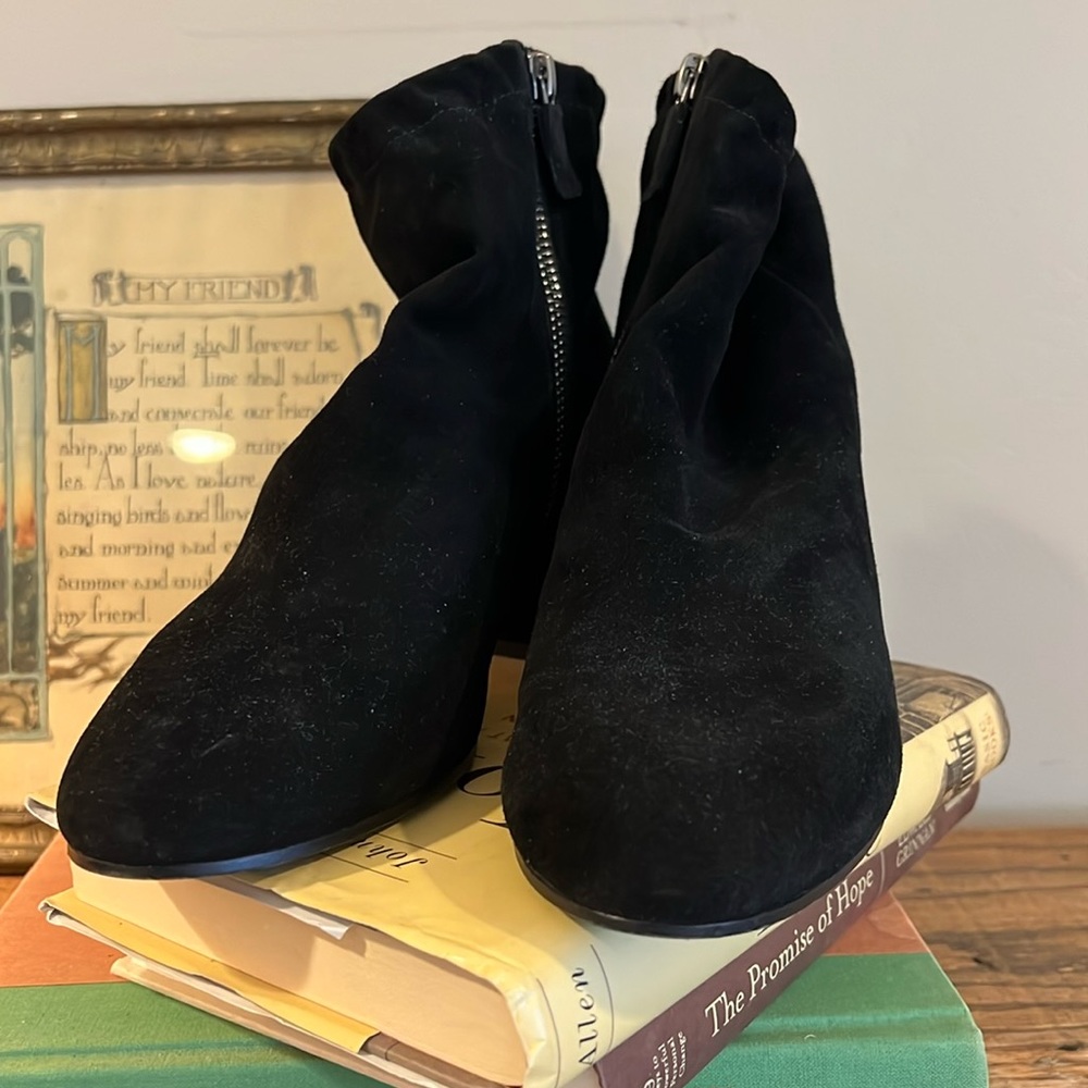 Eileen Fisher, Hollis suede bootie.  Excellent condition.